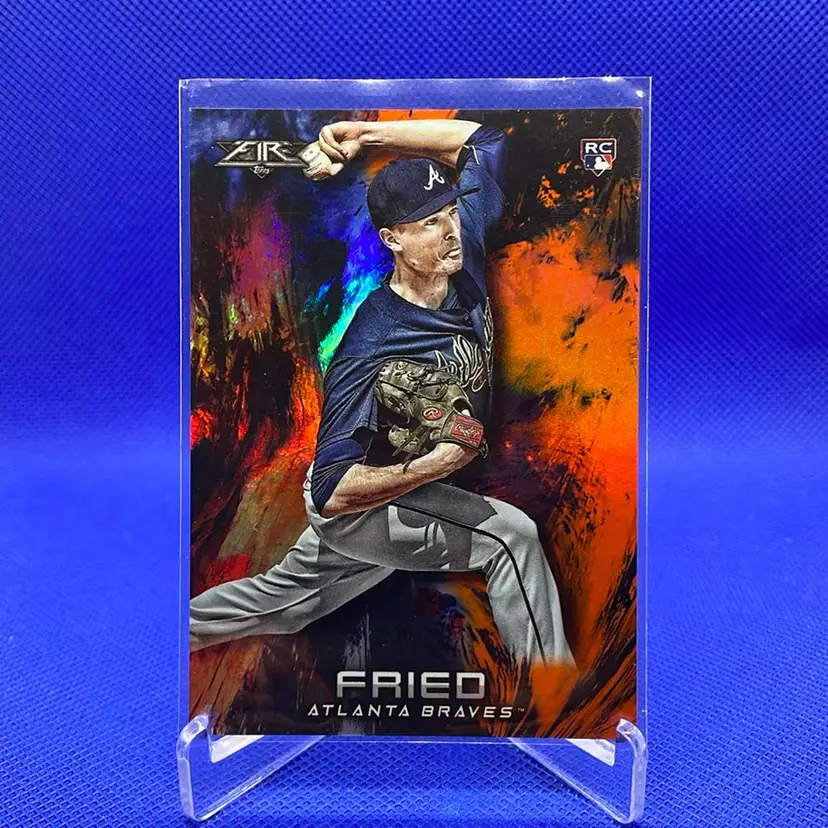 2018 Topps Fire Max Fried RC Orange Foil /299