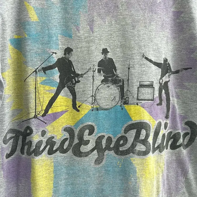 Third Eye Blind Gray Printed Graphic T-Shirt