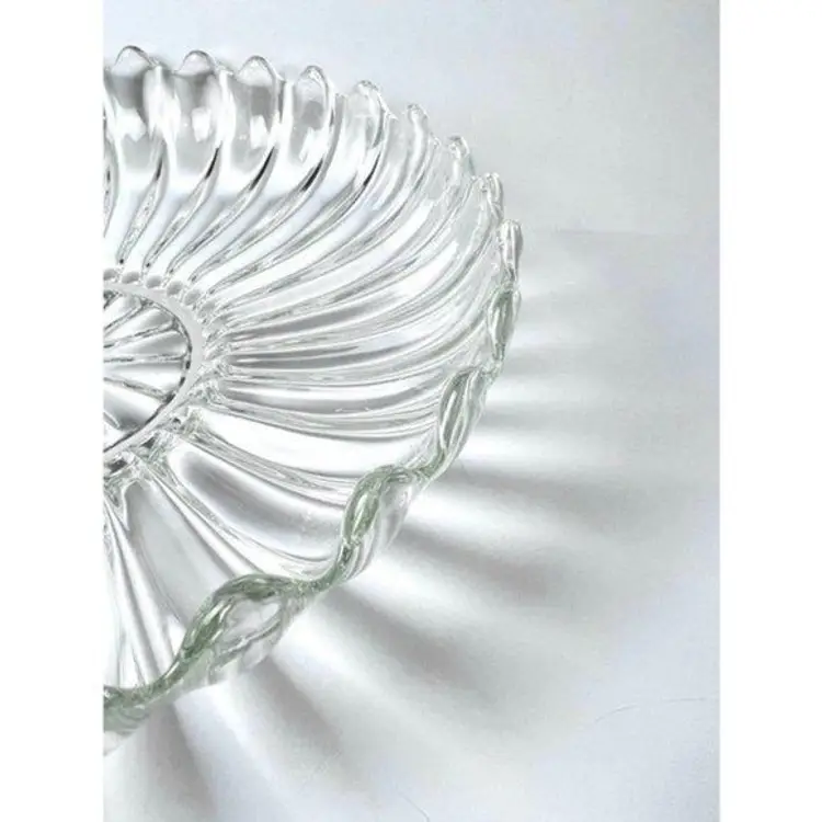 VINTAGE HEISEY Crystolite 12" Flat Float Bowl