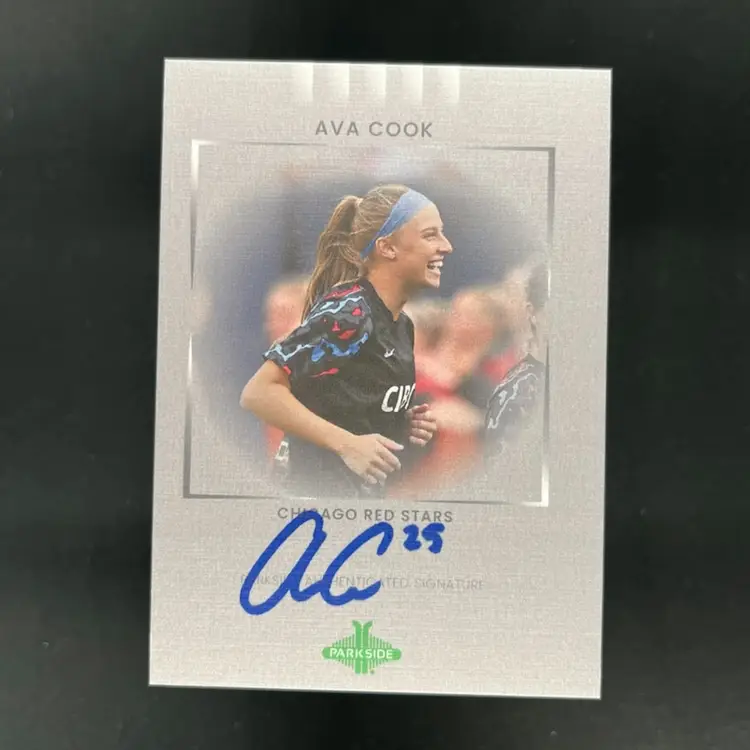 Ava Cook 2022 Parkside Paramount NWSL Autograph /25 Soccer Card