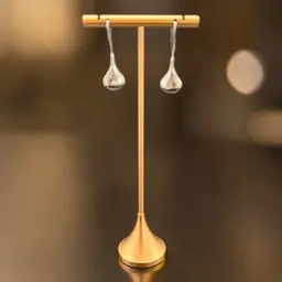 Vintage Modernist Puffy Teardrop 925 Sterling Silver Earrings French Wire 1.5”