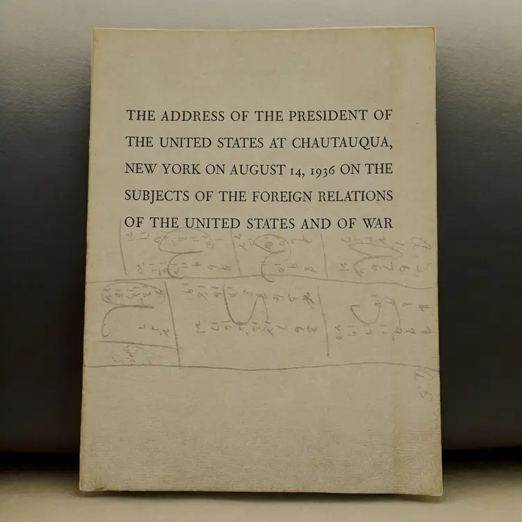 The Address of the President of the United States at Chautauqua, NY 1936