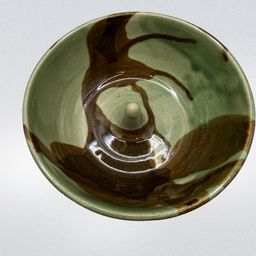 Signed Pfeiffer Fire Arts Pottery Apple Baker Dish 2.5”x 6.5” FF