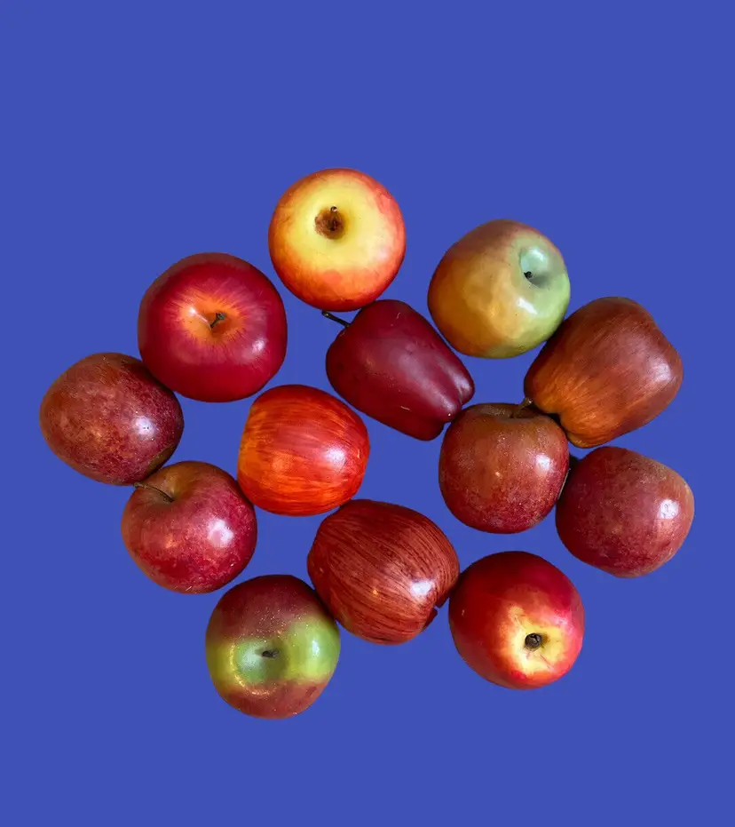 13 Artificial Apples Fake Simulation Fruit Home Kitchen Party Wedding Decor Xmas