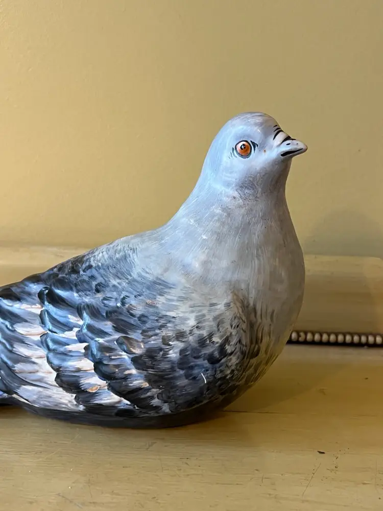 Life size Italian Ceramic Pigeon