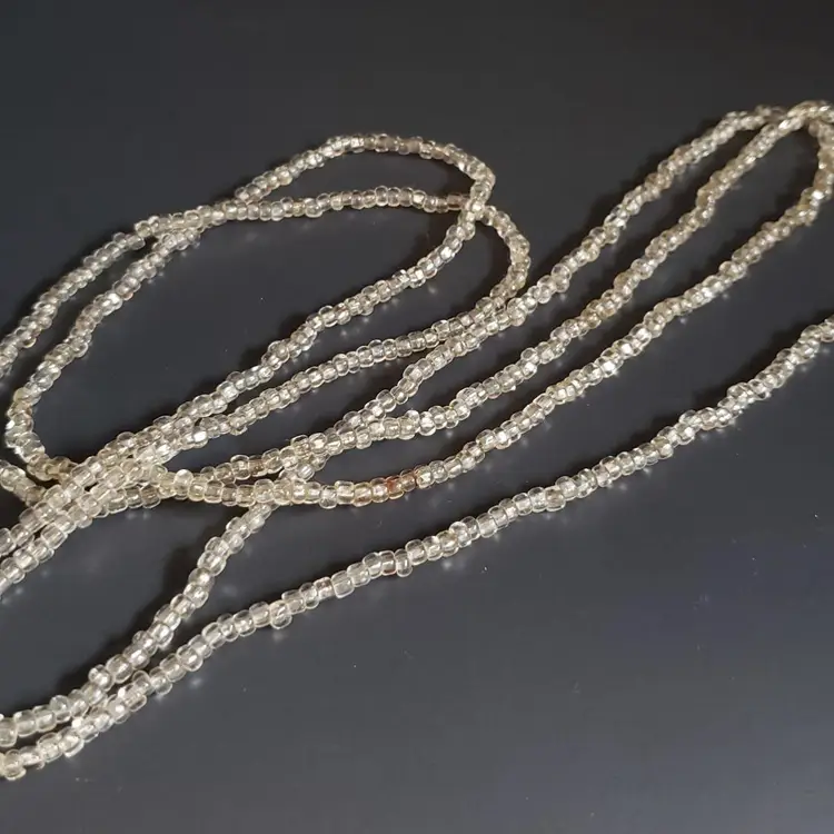 Vintage Strand Clear Glass Beaded Necklace