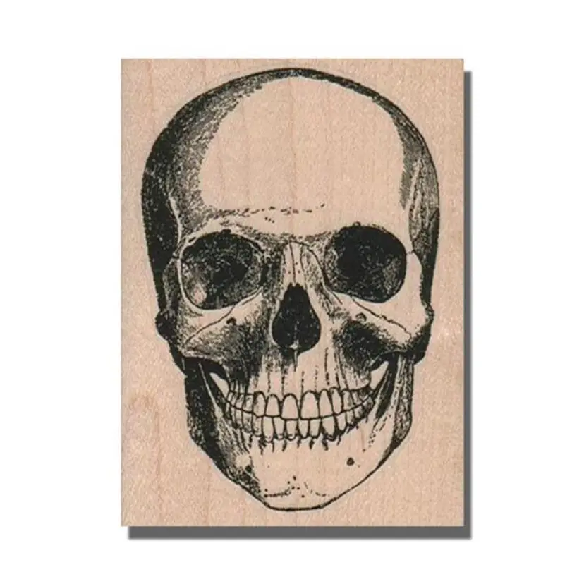 Skull Rubber Stamp