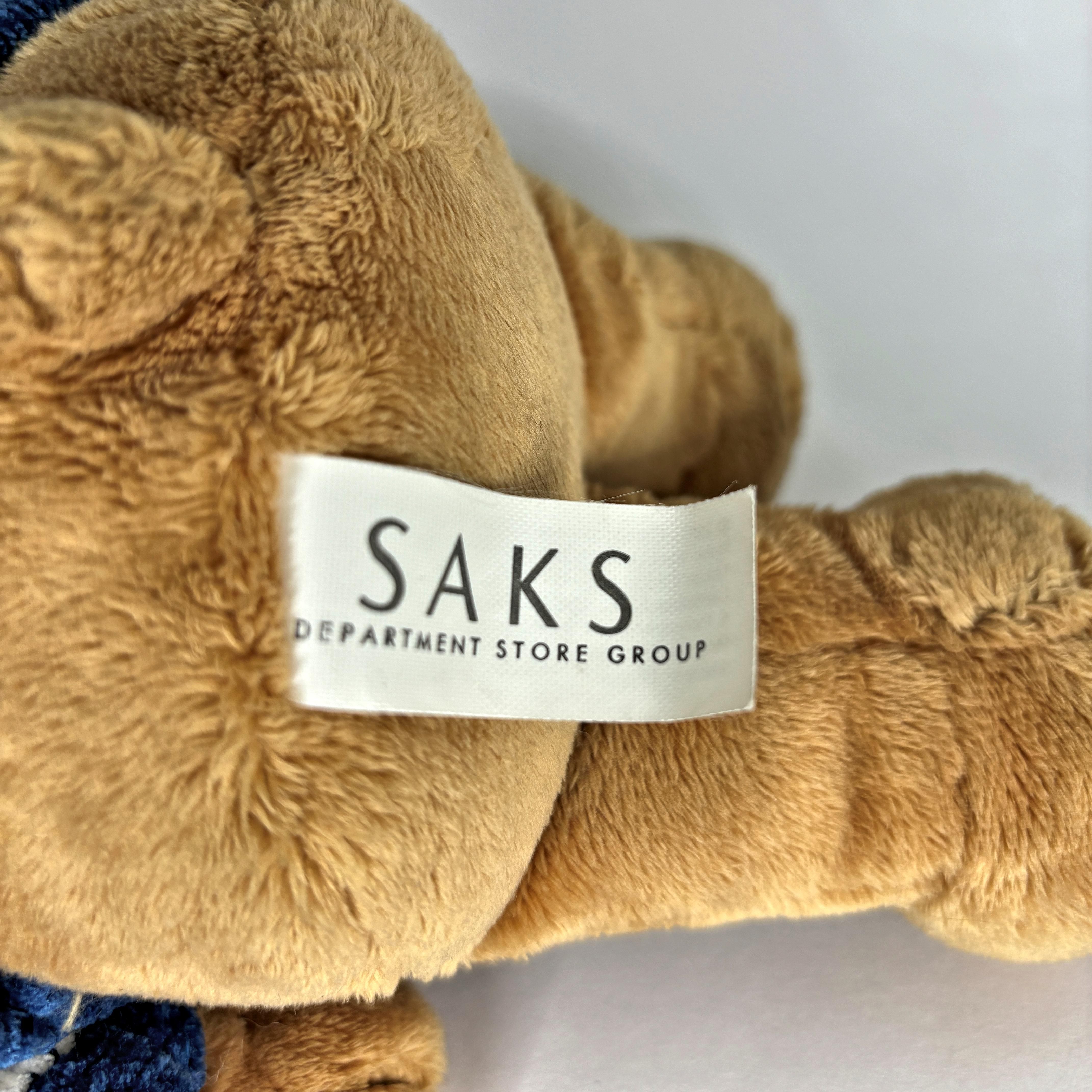 Saks Younkers Collectible Teddy Bear Plush Stuffed Animal