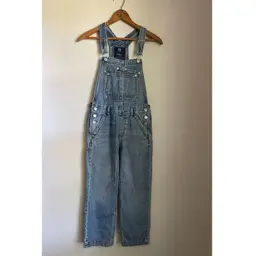 Gap Teen Denim Carpenter Overalls Girls Size 10 Straight Leg Cotton Grunge Indie