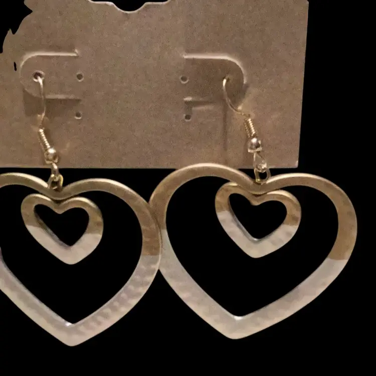 Wallflower Pierced Heart Earrings