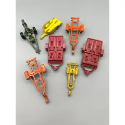 Vintage Diecast Vehicle Toy Trailers Tootsietoy Matchbox Lesney Howitzer Lot 7