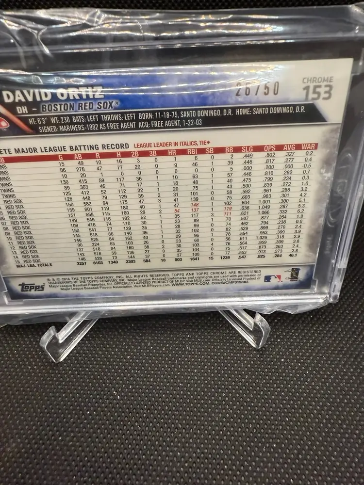 2016 Topps Chrome David Ortiz 
Boston Red Sox
