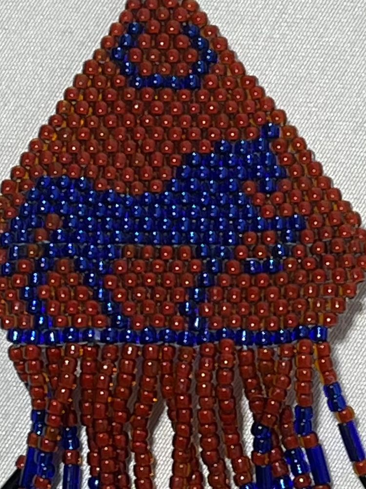 Vintage Hand Beaded Horse Pin Brooch