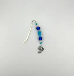 Silver Tone Beaded Mermaid Bookmark 4.5”