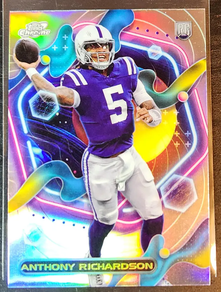 Topps Composite Football Cosmic Chrome Anthony Richardson Refractor