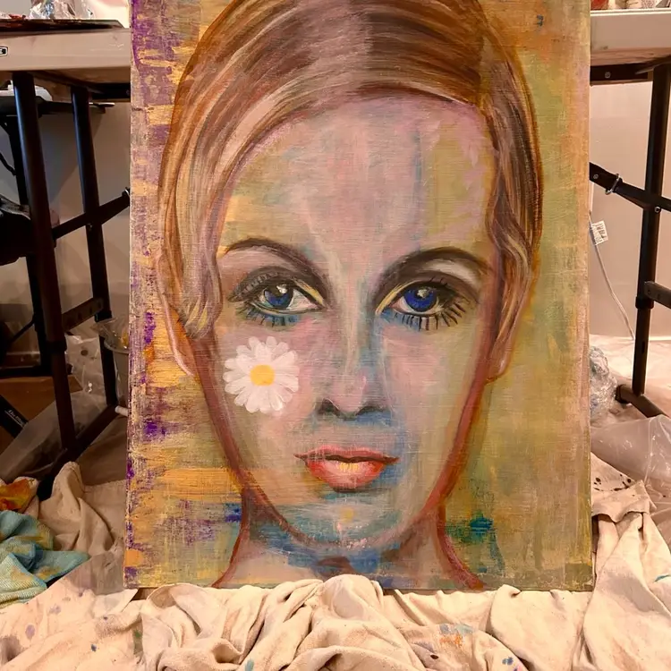 The Girl With The Flower On Her Cheek