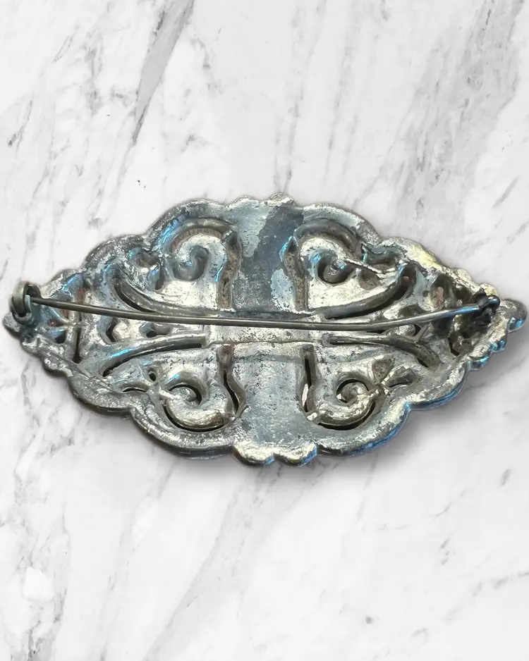 Large Beautiful Old Brooch AS IS