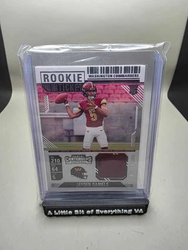 Jayden Daniels #RTS-JDS 2024 Panini Contenders - Rookie Ticket Swatches