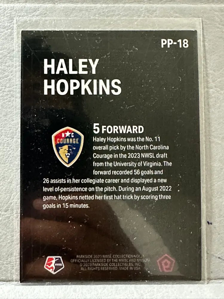 2023 Parkside Vol. 1 Haley Hopkins Promising Prospect /25