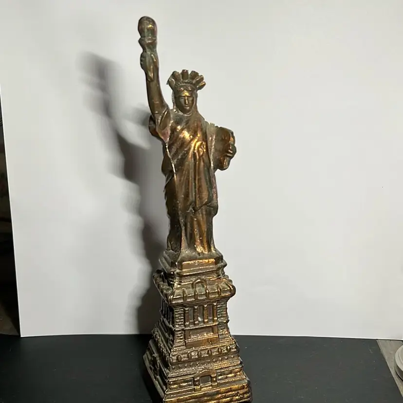 8.25” Copper Statue Of Liberty