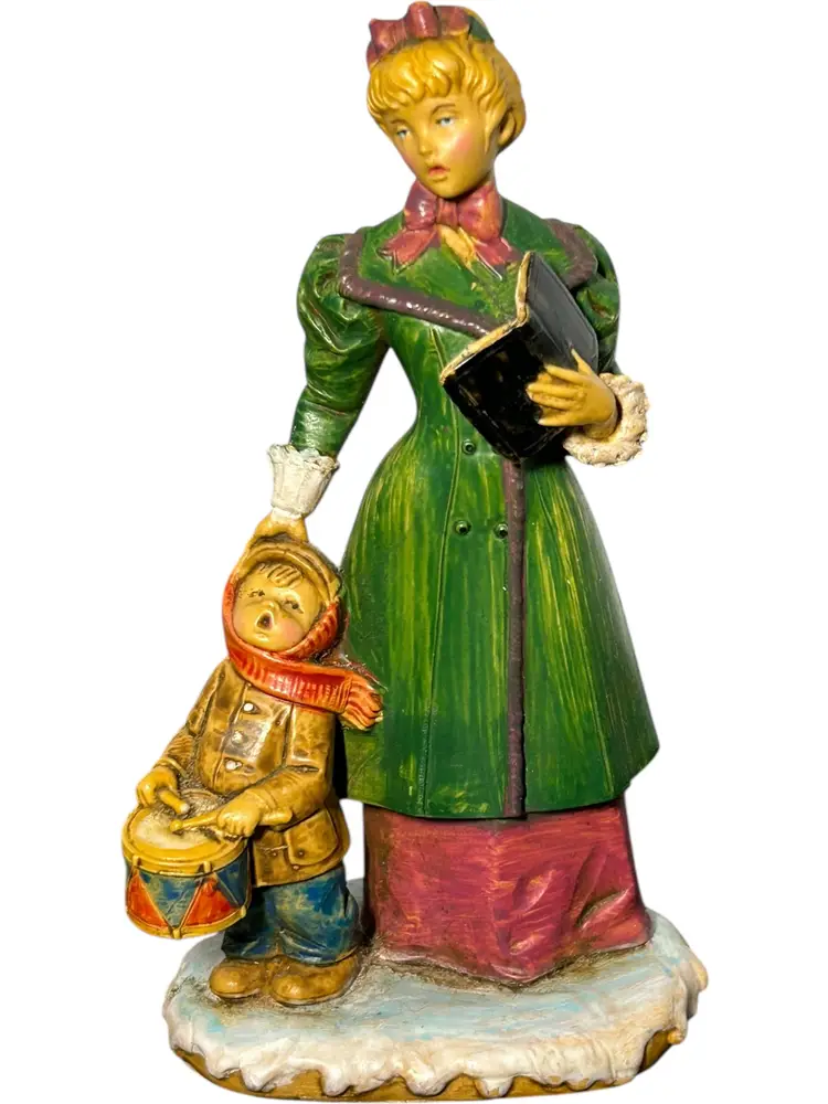 Fontanini Bristol Falls The Carolers Society Anne Abbot & Stephen 1992