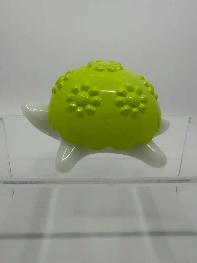 Vintage Avon Milk Glass W Lime Green Glass Floral Shell Lid Candleholder