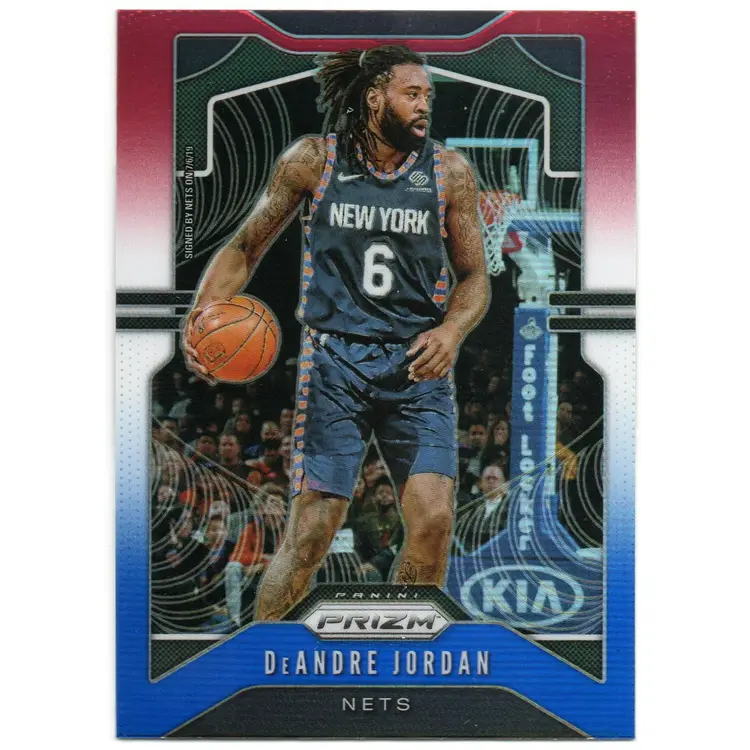 2019-20 Panini Prizm Basketball #243 DeAndre Jordan Red, White, and Blue Prizm
