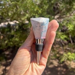 Concrete Gem Wine Stopper