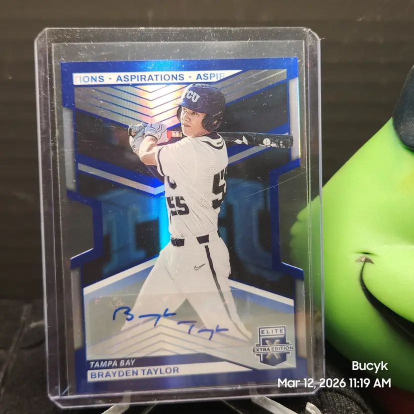 2023 Panini EEE Aspirations Auto - Brayden Taylor Tampa Bay Rays 37/45