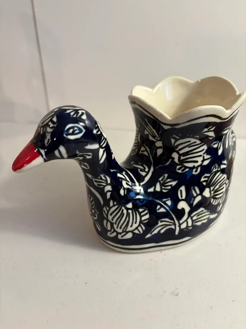 Maya & Sons | Ceramic Duck Cutlery Holder for Kitchen | Spoon Stand
