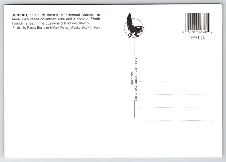 Postcard Greetings from Juneau Mendenhall Glacier Multiview Alaska Glaciology