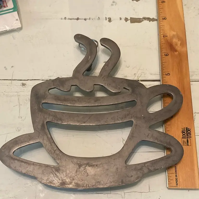 Vtg. Copco Aluminum Trivet Tea Cup Tabletop Hot Plate Silver 7"