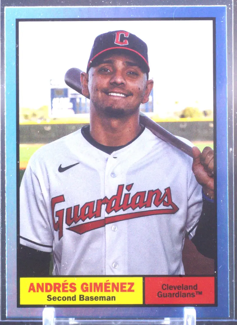 2024 Topps Archives 1961 Aqua + Aqua Sparkle Andres Gimenez