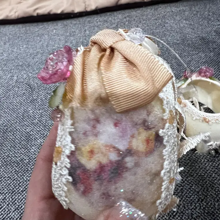 041 Vintage Lot Sugar Egg Victorian Bird Christmas Tree Ornaments 4 Inch