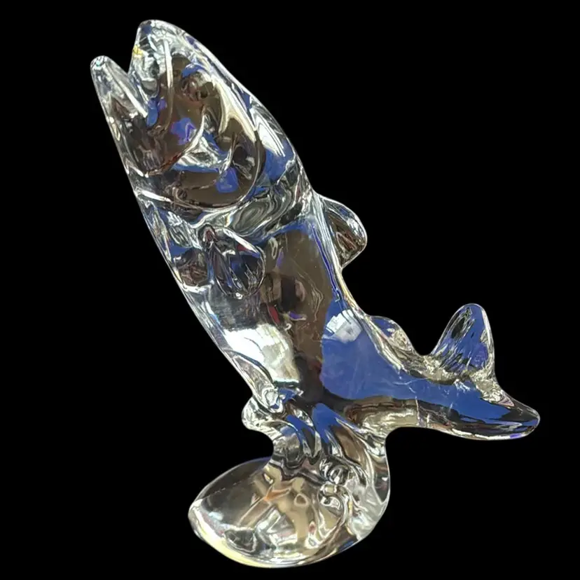 Franklin Mint 1988 Crystal Jumping Trout