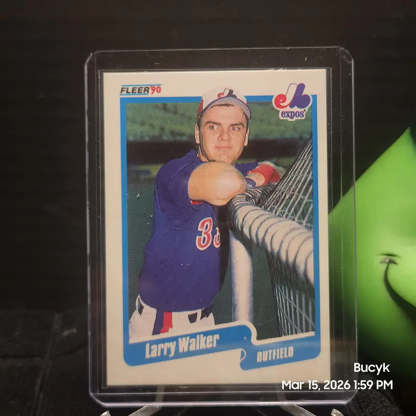 1990 Fleer - Larry Walker Montreal Expos