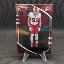 Chase Young 2020 Panini Absolute Green Rookie Card RC #117 - Washington Commanders