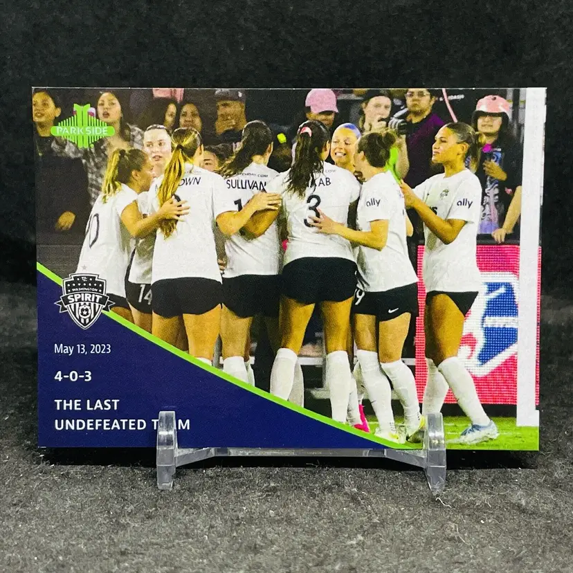 Washington Spirit RARE!!! /417 LAST UNDEFEATED TEAM 2023 Parkside Pronto