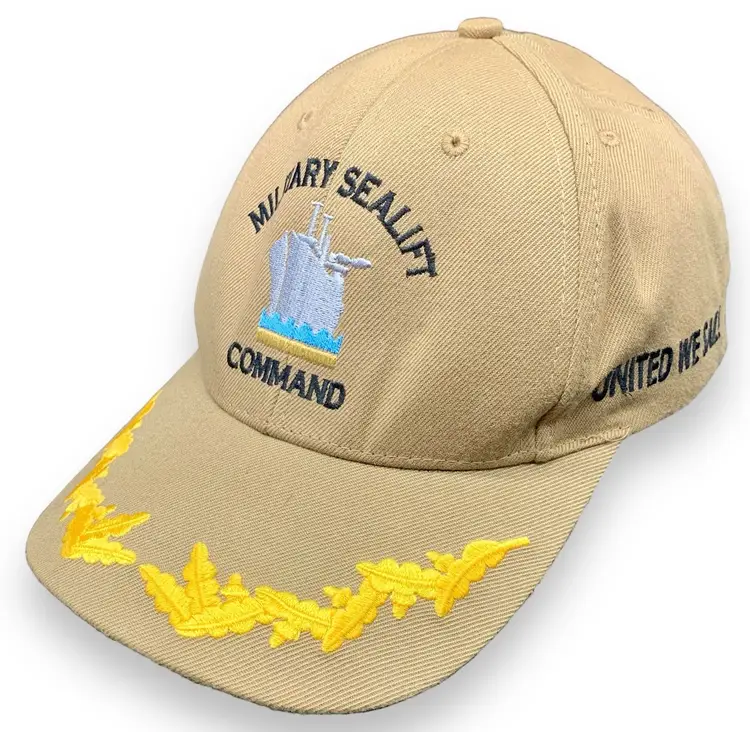 Military Sealift Command The Corps Beige Strap Back Baseball Hat Cap One Size
