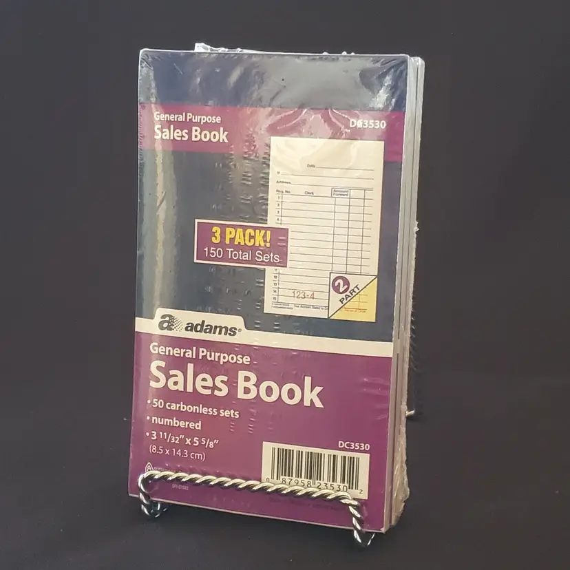 Adams General Purpose Sales Book 2-Part Carbonless 3 Pack (150 Total Sets) New