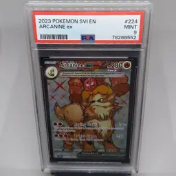 PSA 9 POP 735 Arcanine Ex #224 Pokemon Scarlet & Violet