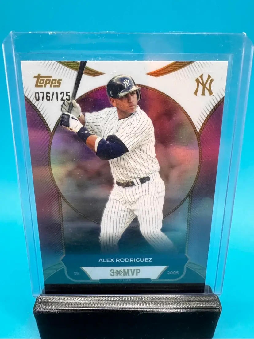 Alex Rodriguez Topps Welcome To The Club: 3X MVP Pink Foil /125 New York Yankees