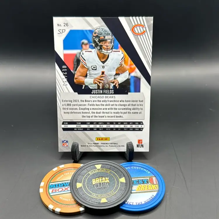 Justin Fields SP 012/150 Lava 2023 Phoenix Chicago Bears New York Jets