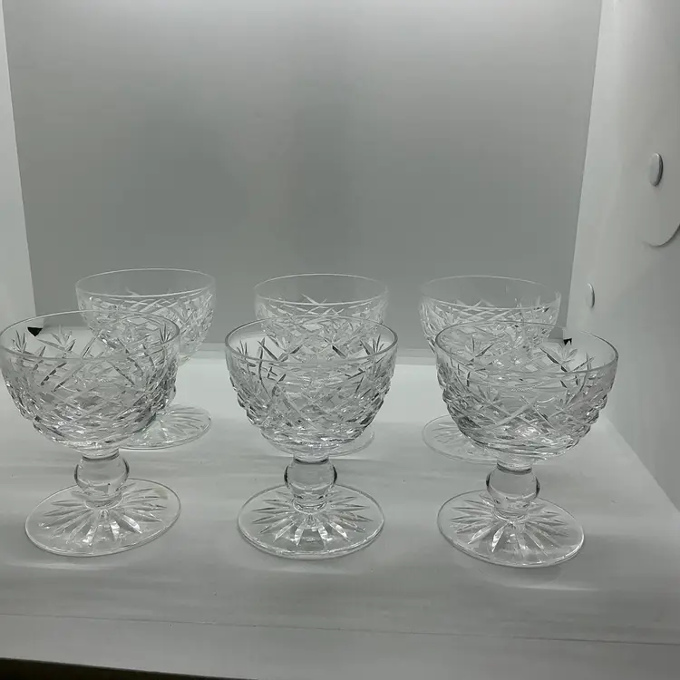 Waterford Crystal Donegal Ireland Liquor Cocktail Glass 6 Goblet(s) Discontinued
