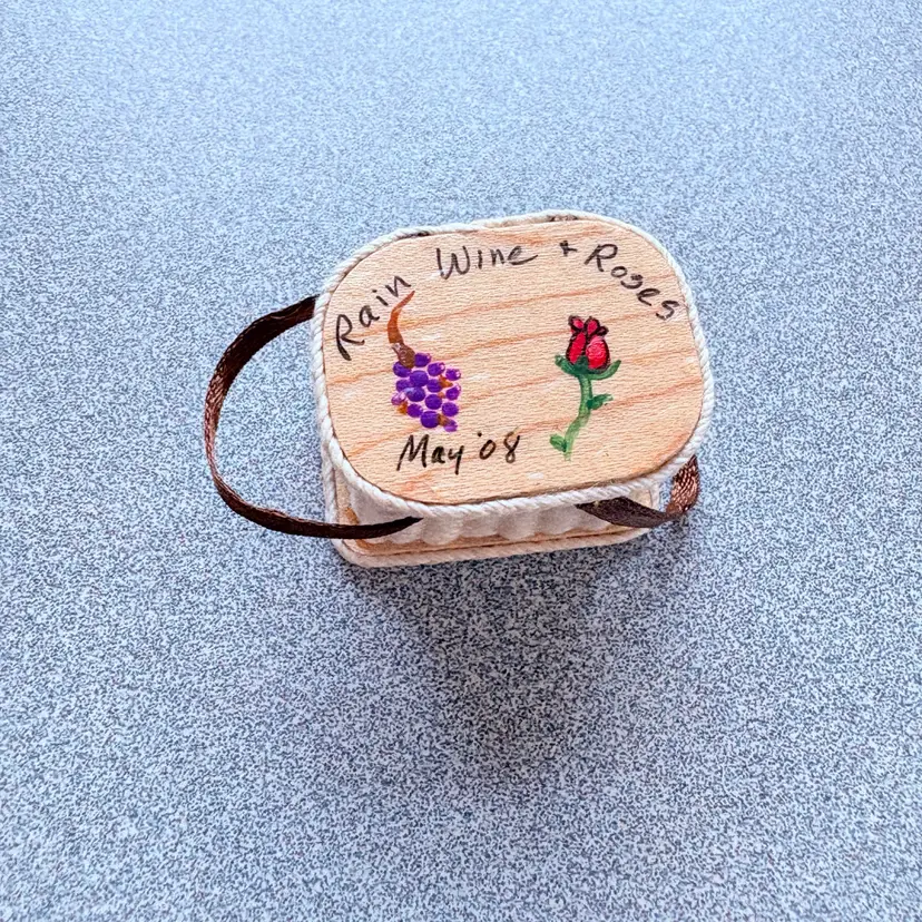 Rain, Wine, And Roses Basket