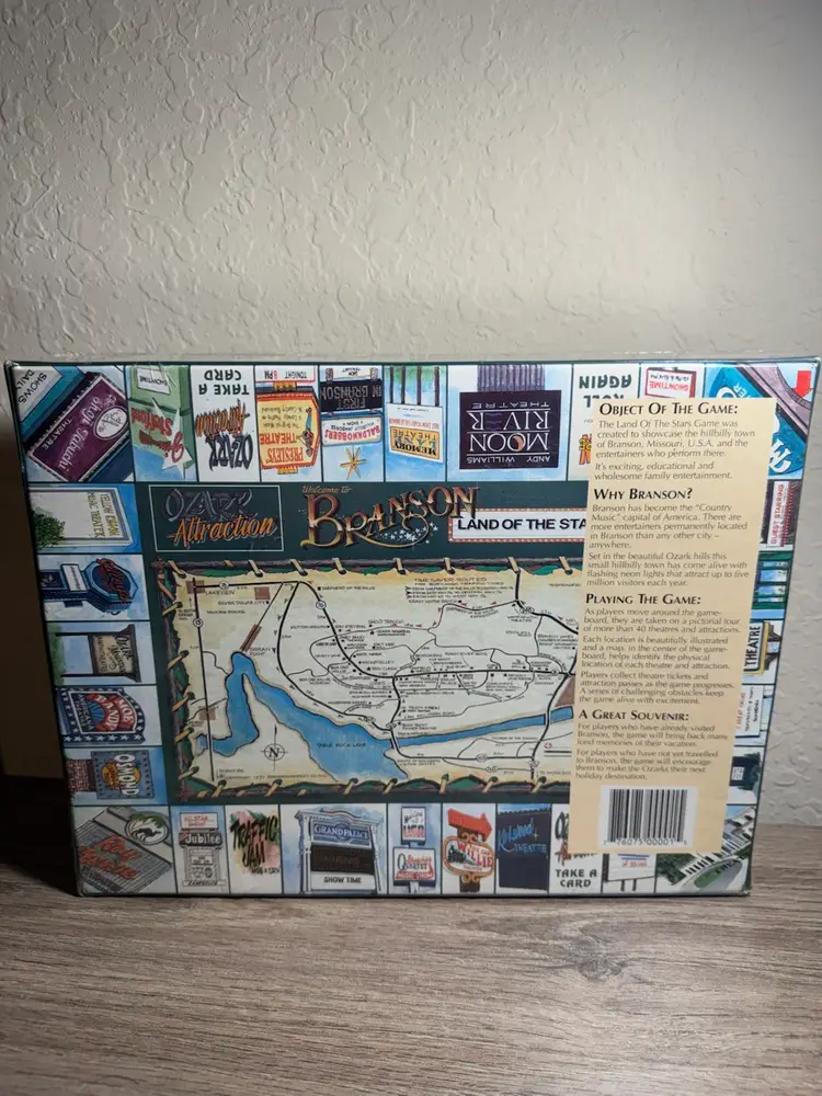 Vintage Welcome To Branson Ozarks Board Game (Brand New)