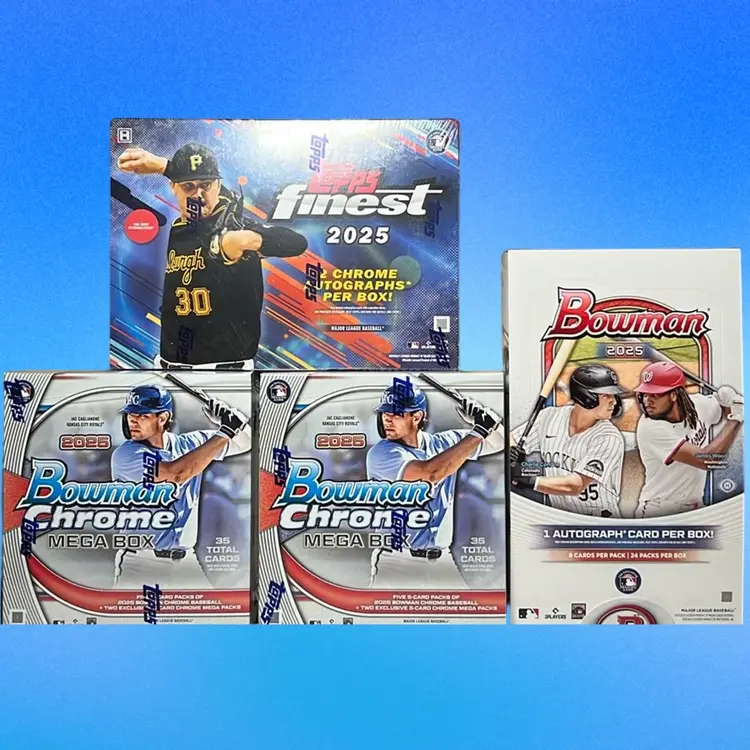 2025 Topps & Bowman Baseball 4 Box Mixer Live Team Rip MBB1679 (stacked shipping)