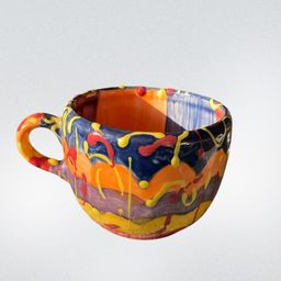 Studio Pottery Planter/soup Cup