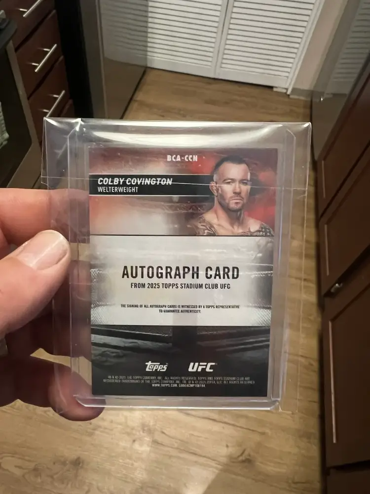 2025 Stadium Club UFC Colby Covington Autograph!