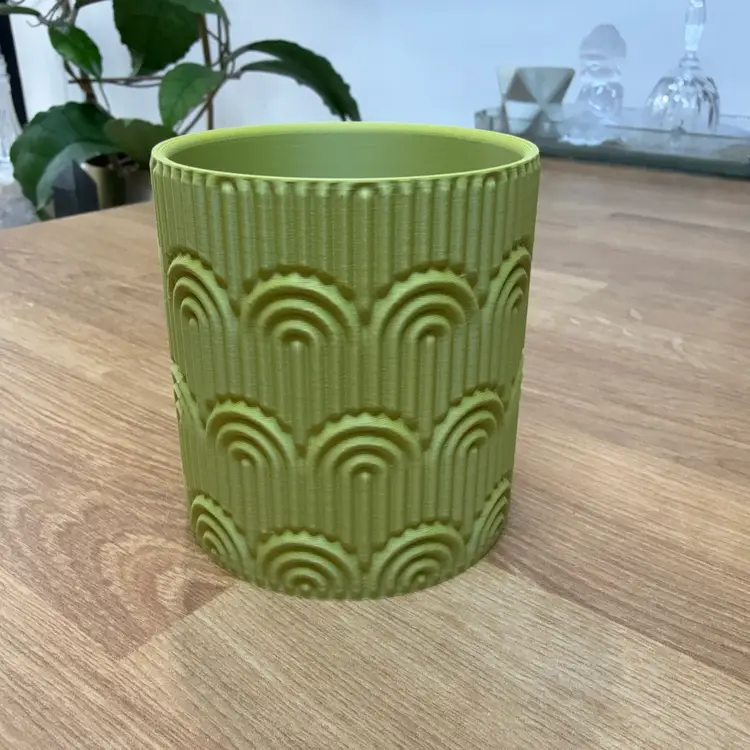 Plant Cover Pot - Boho Rainbow - 2.4” x 2.75”